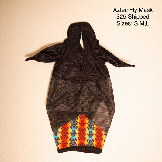 Aztec Red Fly Mask