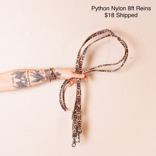 Python Nylon 8ft Reins