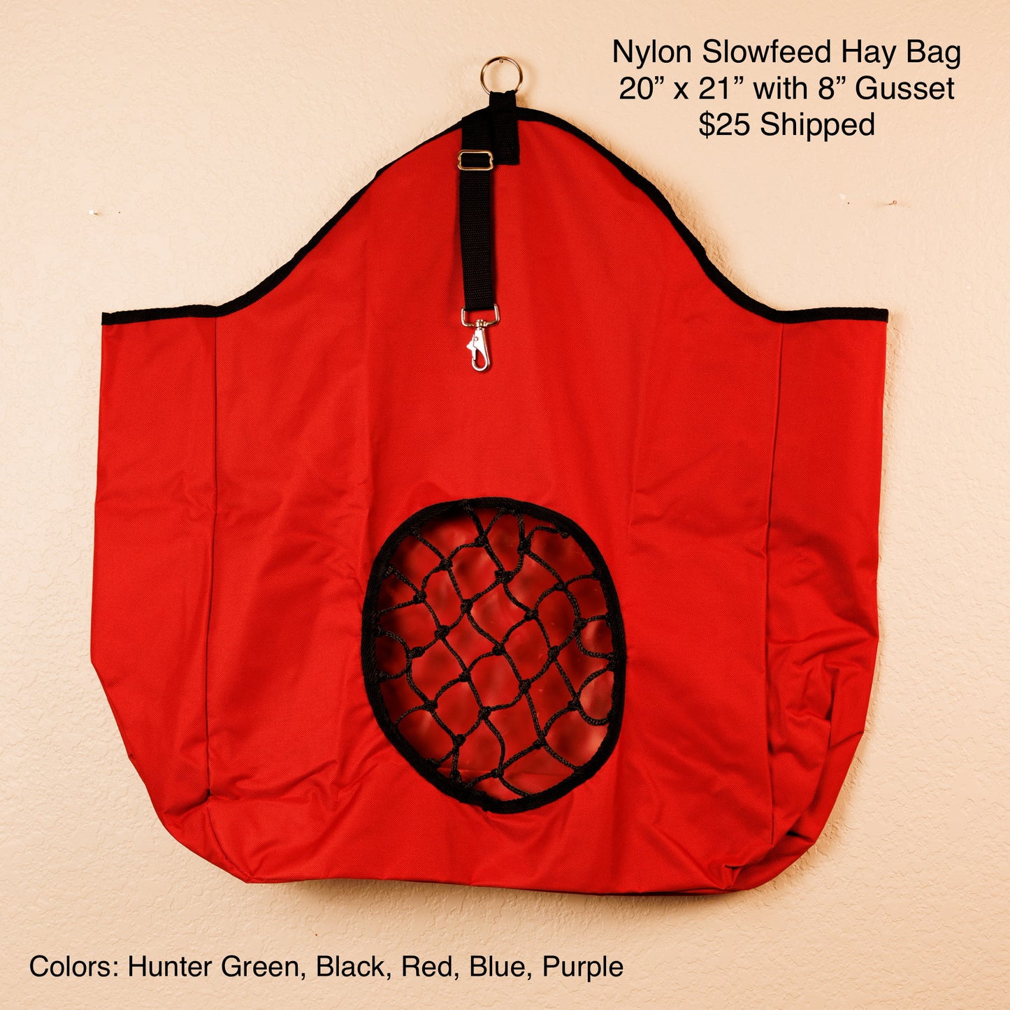 Nylon Slowfeed Hay Bag