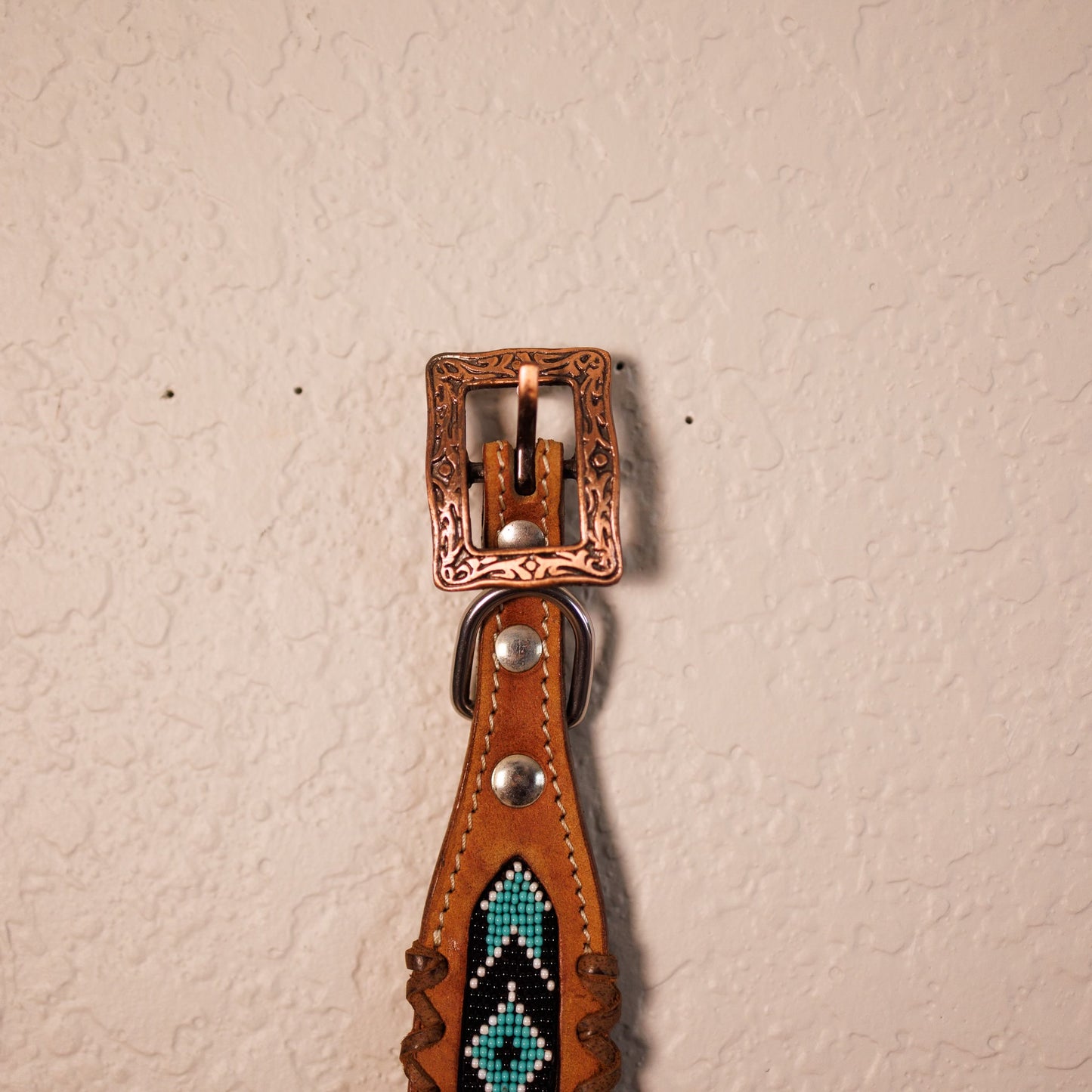 Beaded Aztec Teal Collar