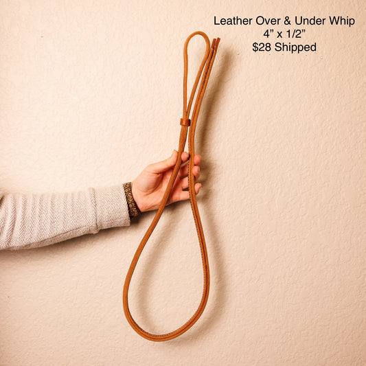 Leather Over & Under Whip