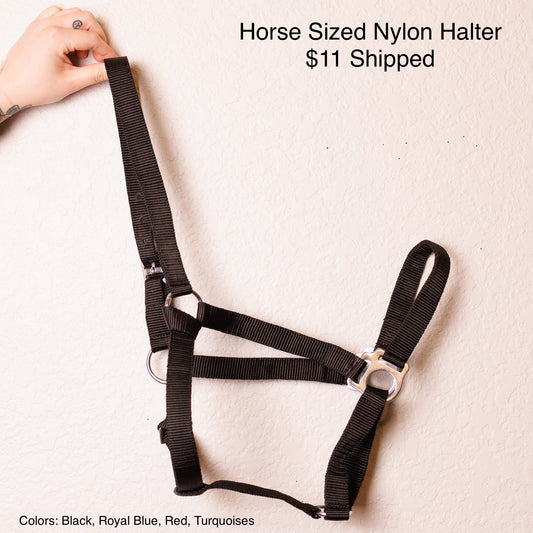 Horse Sized Nylon Halter