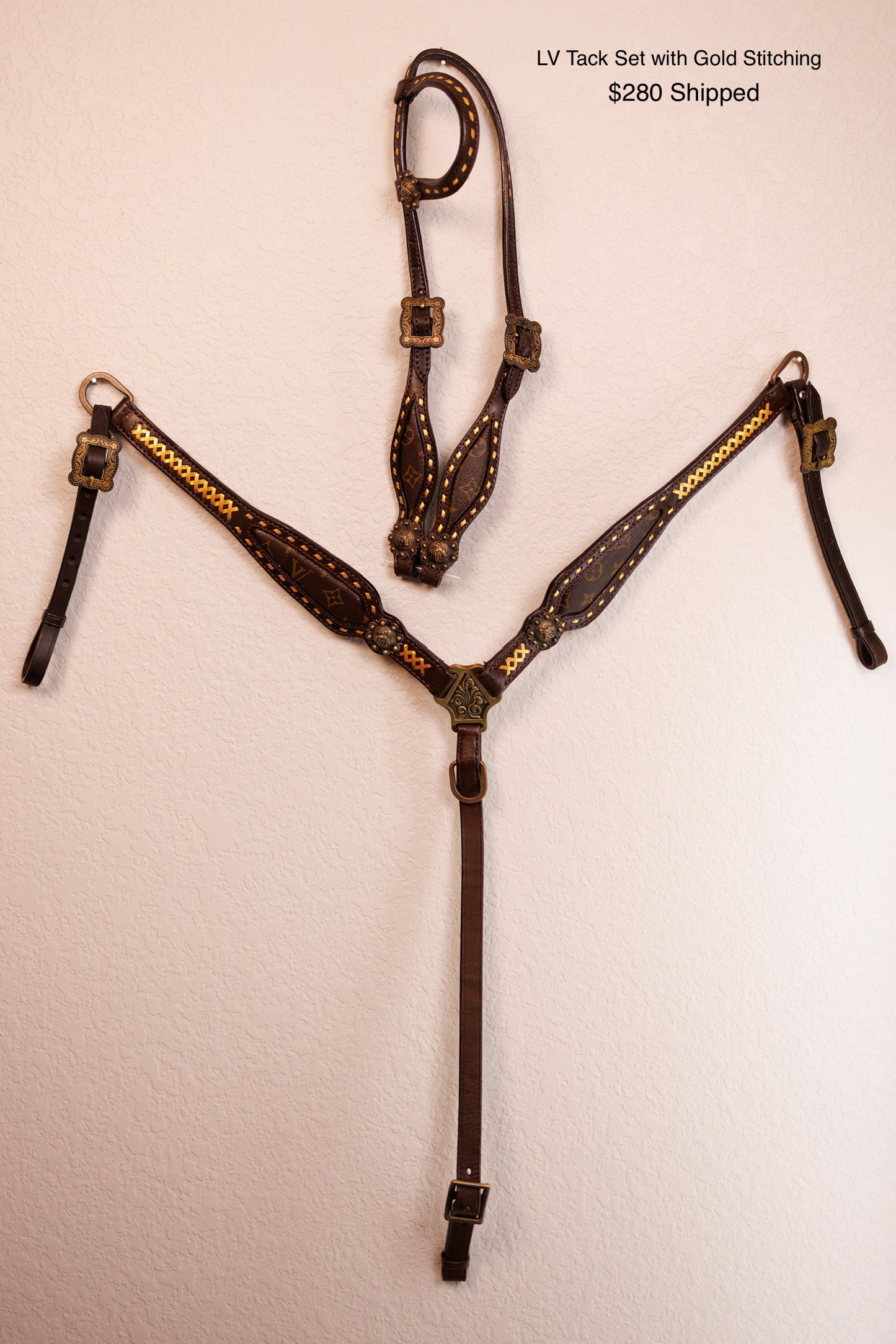 LV Headstall & Breast Coller Set