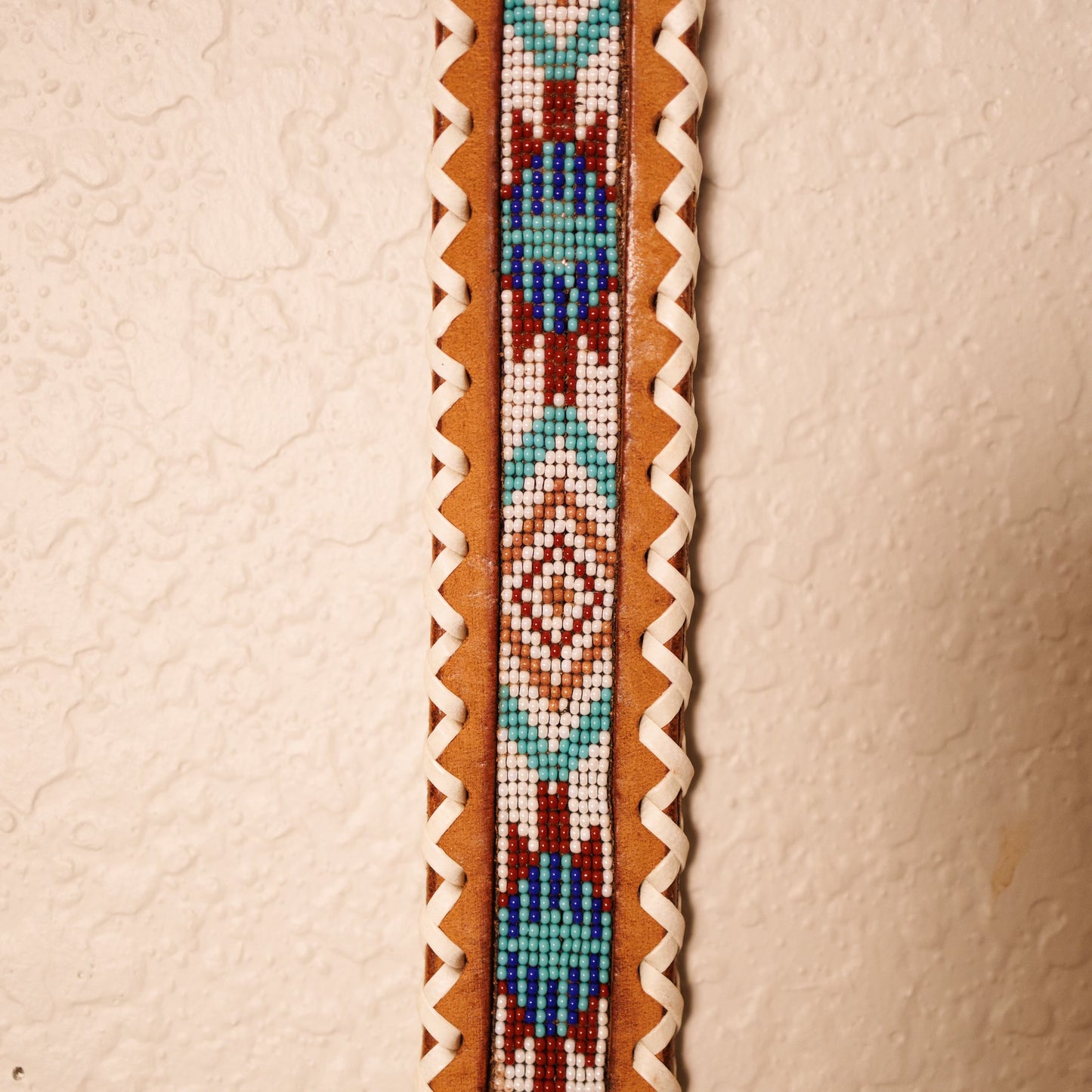 Aztec Whipstitching Dog Collar