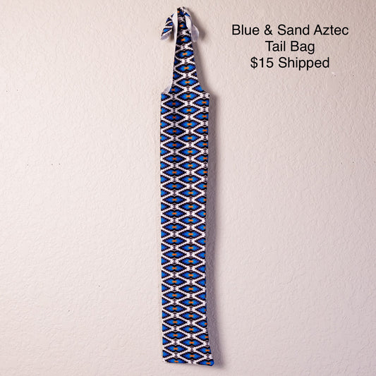 Blue & Sand Aztec Tail Bag