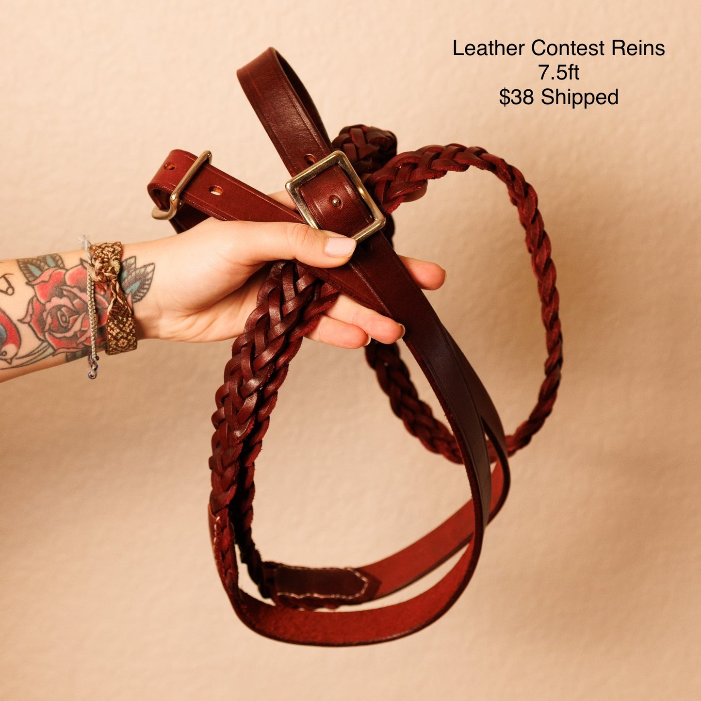 7.5’ Leather Contest Reins