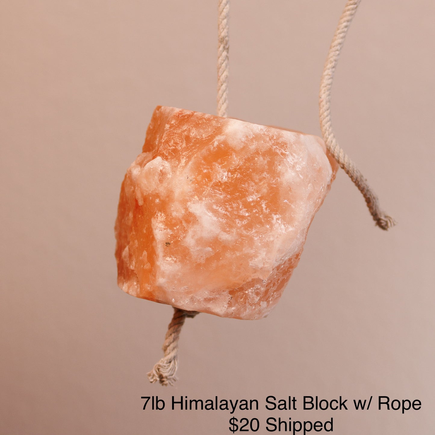 7lb Himalayan Salt Block w/ Rope