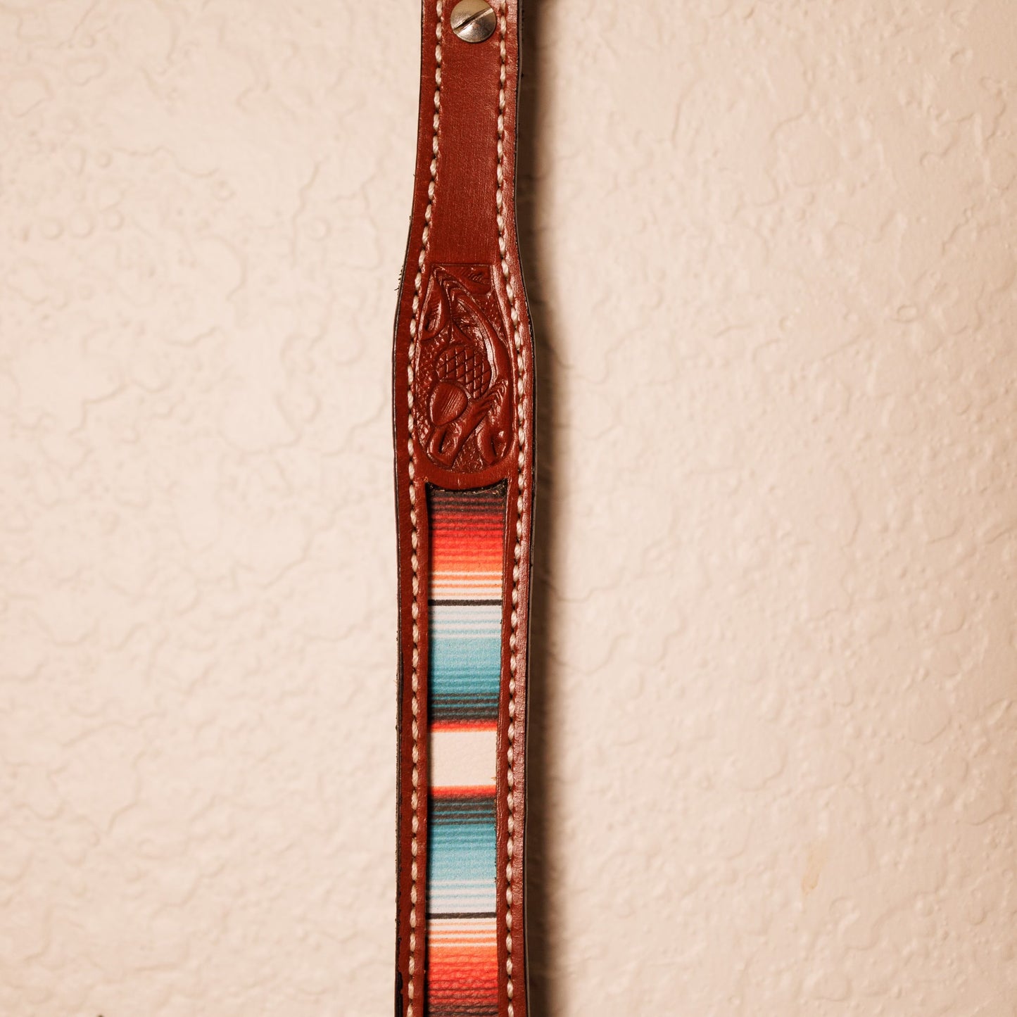 Serape Leather Dog Collar