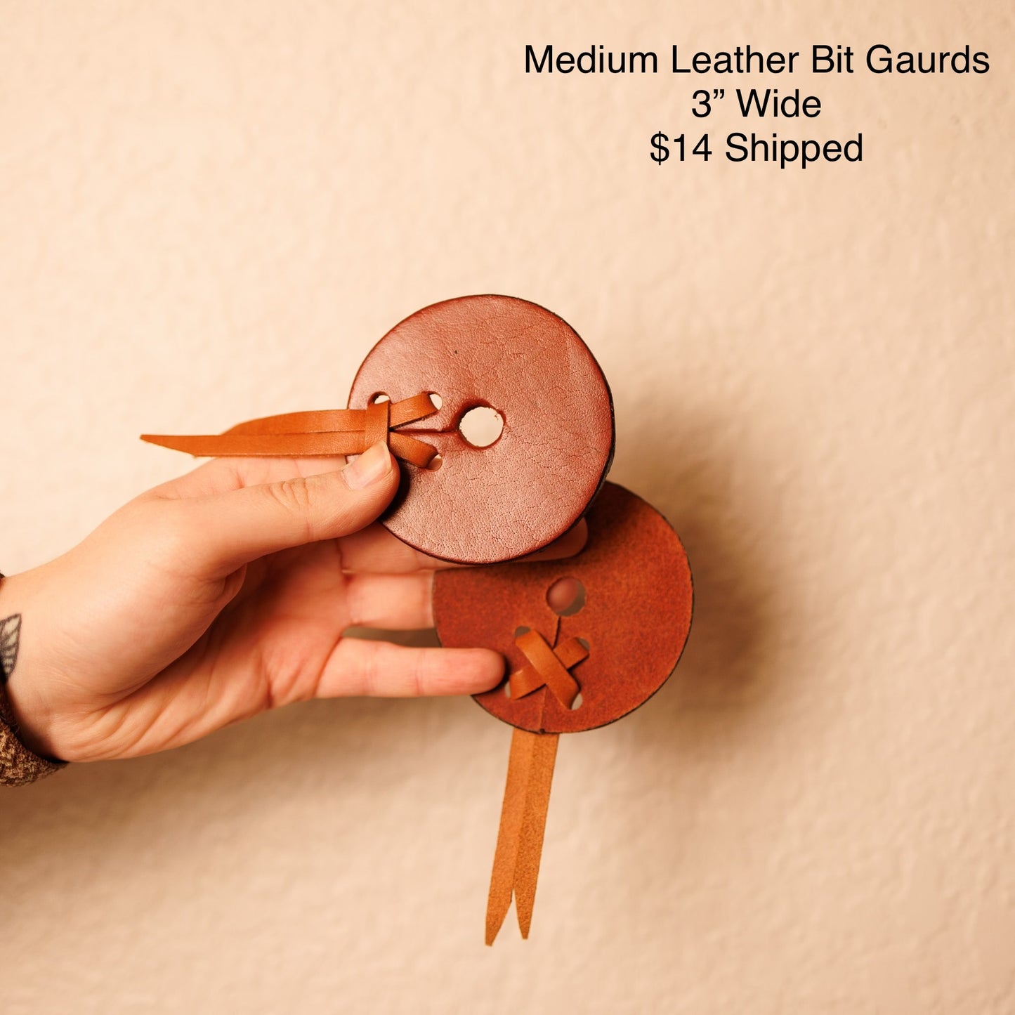 Medium Leather Bit Gaurds