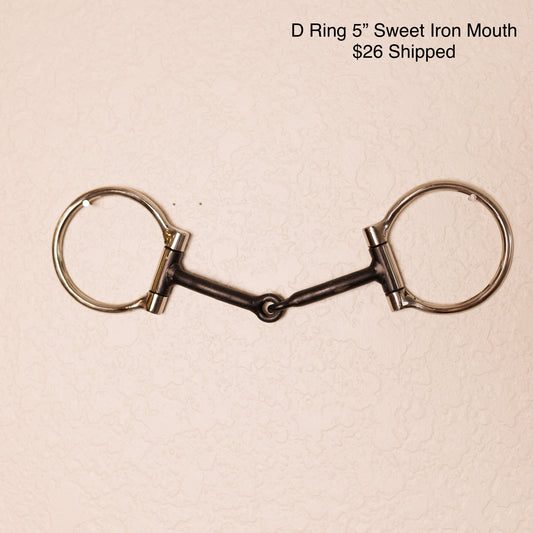 D Ring Sweet Iron Snaffle